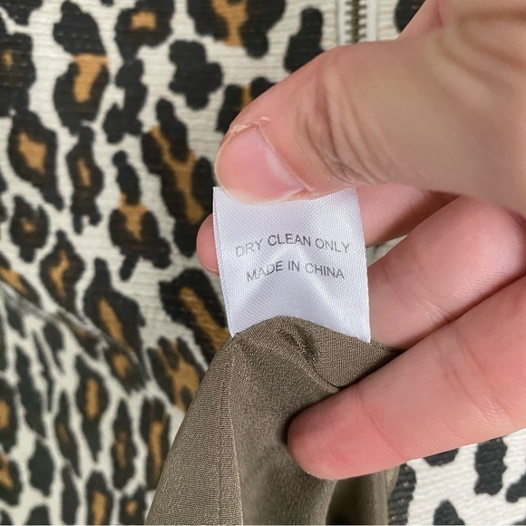 SEA New York Raffia Leopard Print Duster Coat size 2 - Picture 7 of 13